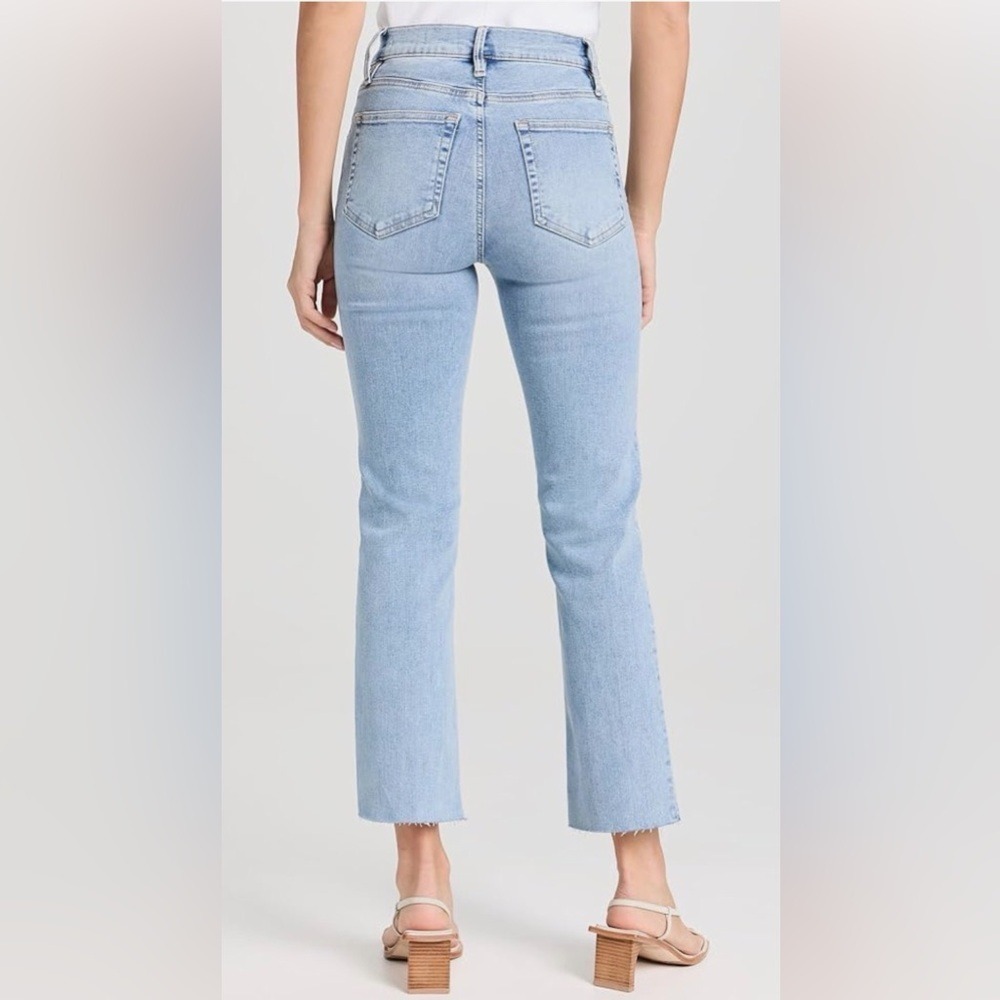 FRAME Le High Straight Jeans | Colorado Light Wash | Size 26 | Raw Hem - Picture 4 of 13